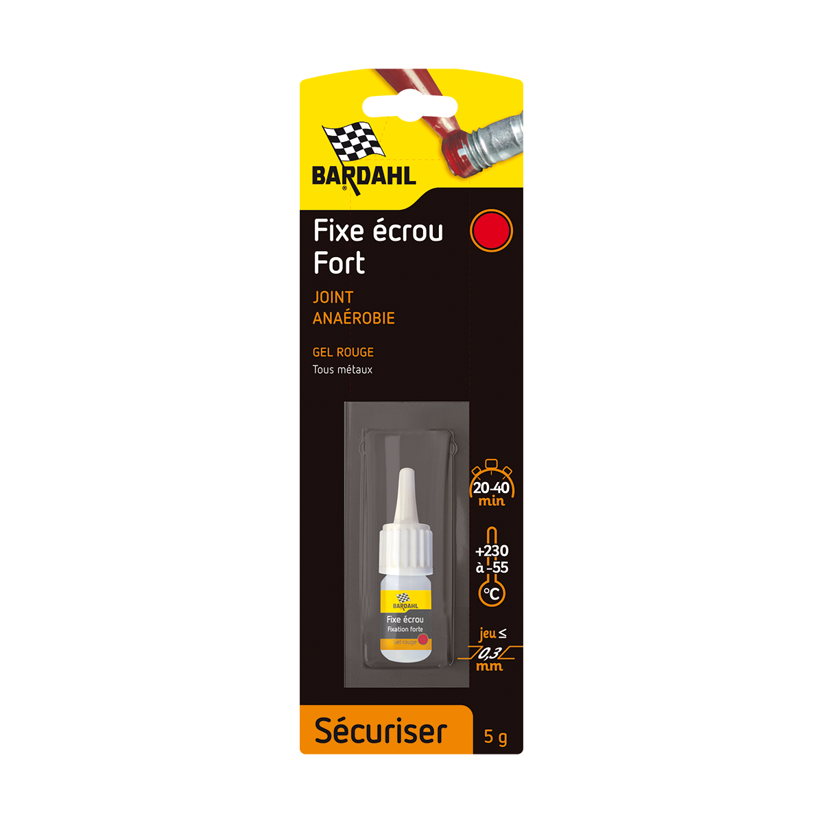 Фіксатор різьблення BARDAHL Fixe Ecrou Fort Rouge 5г 49911