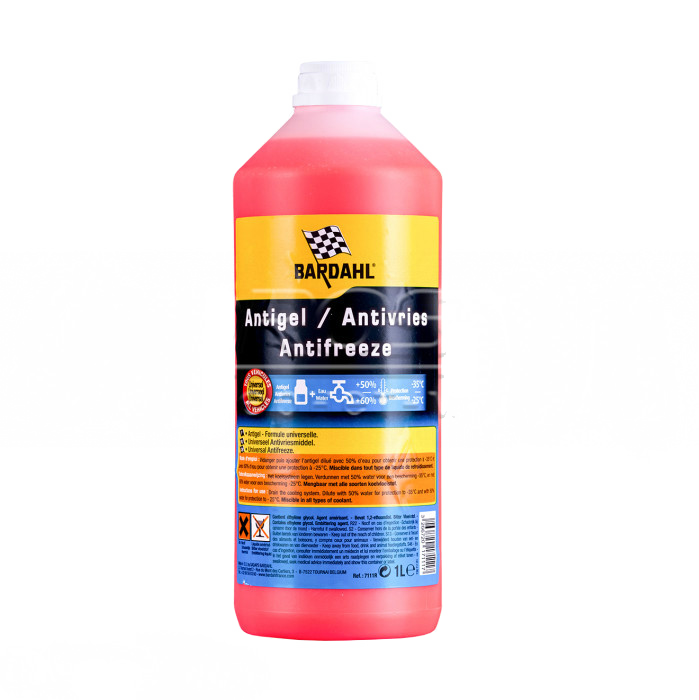 Концентрат антифризу BARDAHL RED ANTIFREEZE – ANTIGEL ROUGE 7111R 1 л