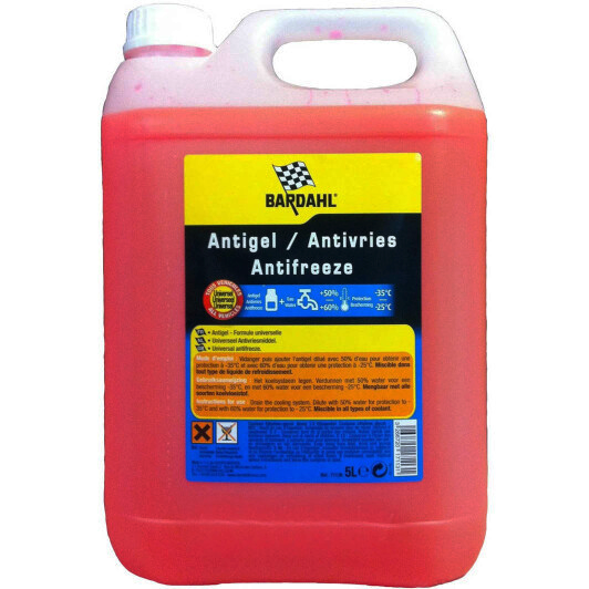 Концентрат антифриза BARDAHL RED ANTIFREEZE ANTIGEL ROUGE 20л. 7111R