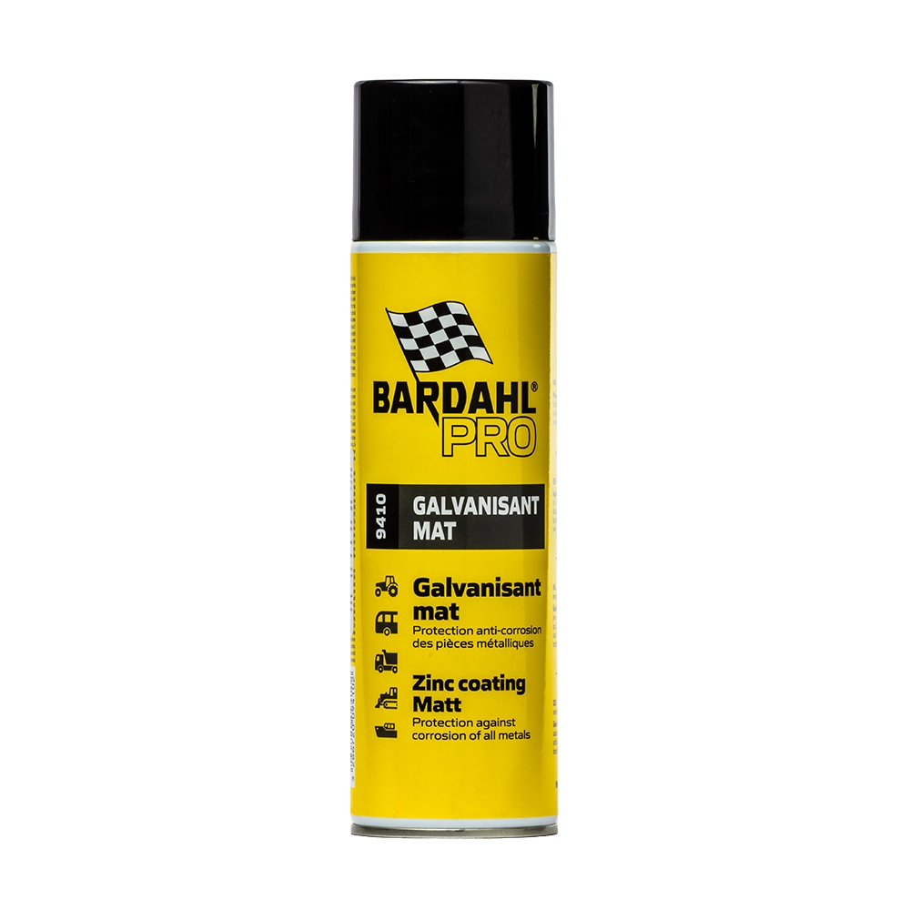 Краска гальваническая цинковая матовая Zinc coating — Mat BARDAHL 400мл 9410