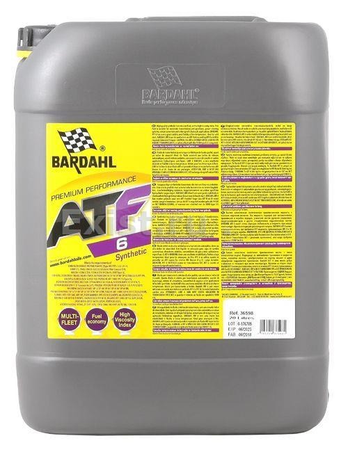 Трансмісійна олива BARDAHL ATF 6 20л. (36958)