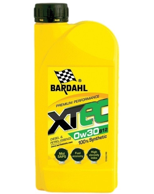 Моторна олива BARDAHL XTEC 0W30 LL 1л. (12) ACEA C3, VW 504.00/507.00, BMW Longlife-04, MB 229.31/229.51/229.52, Porsche C30 (34141)