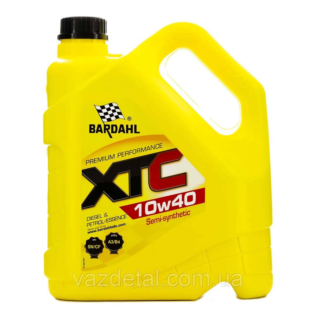 Моторна олива BARDAHL XTRA 10W40 4л. A3/B4, API SN/CF, BMW Longlife-98, MB 229.1, VW 501.01/505.00 (34132)